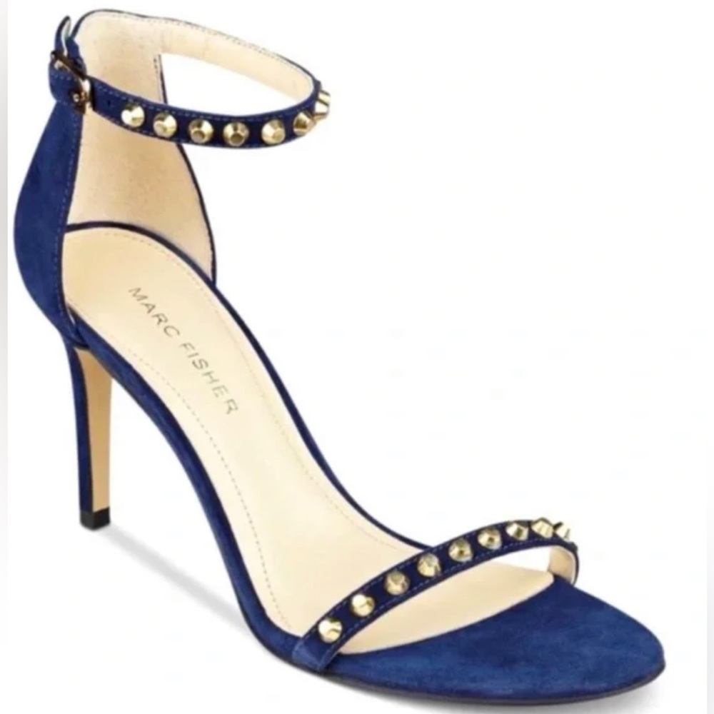 MARC FISHER Banner Stuffed Ankle Strap Heel